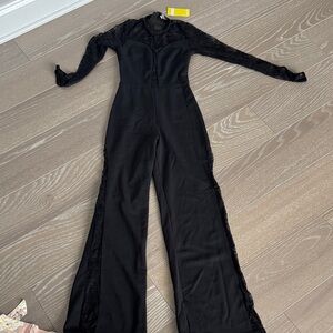 ASOS Petite Black Lace Jumpsuit